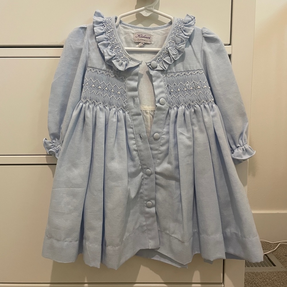 Kidiwi France blue smocked dress
